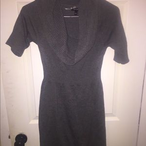 Charcoal sweater dress